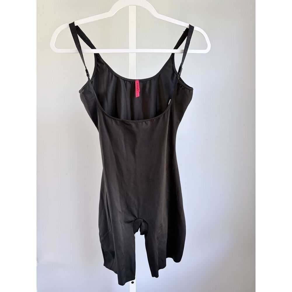SPANX Black Open Bust Shaping Cami Romper Bodysuit Shapewear M